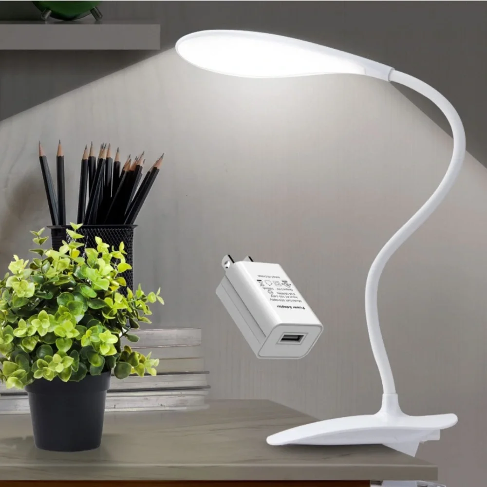 White Flexible LED Desk Lamp
